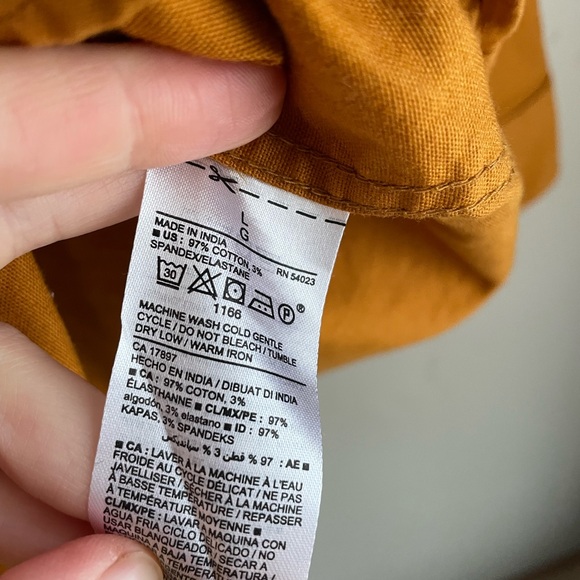 Old Navy Mustard Yellow Shirt - Picture 4 of 5